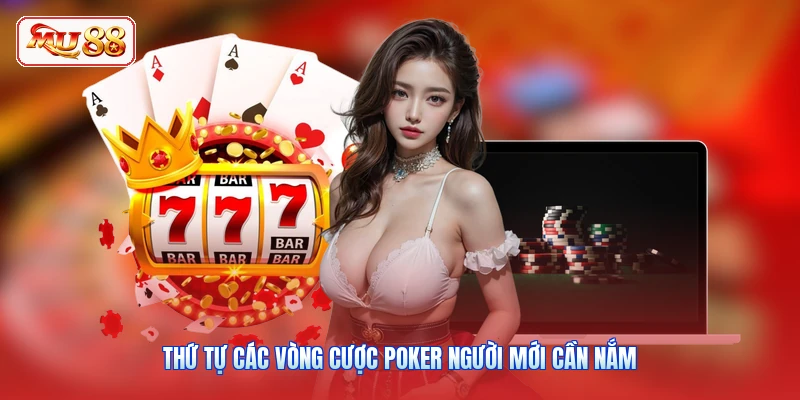 Thứ tự các vòng cược Poker người mới cần nắm